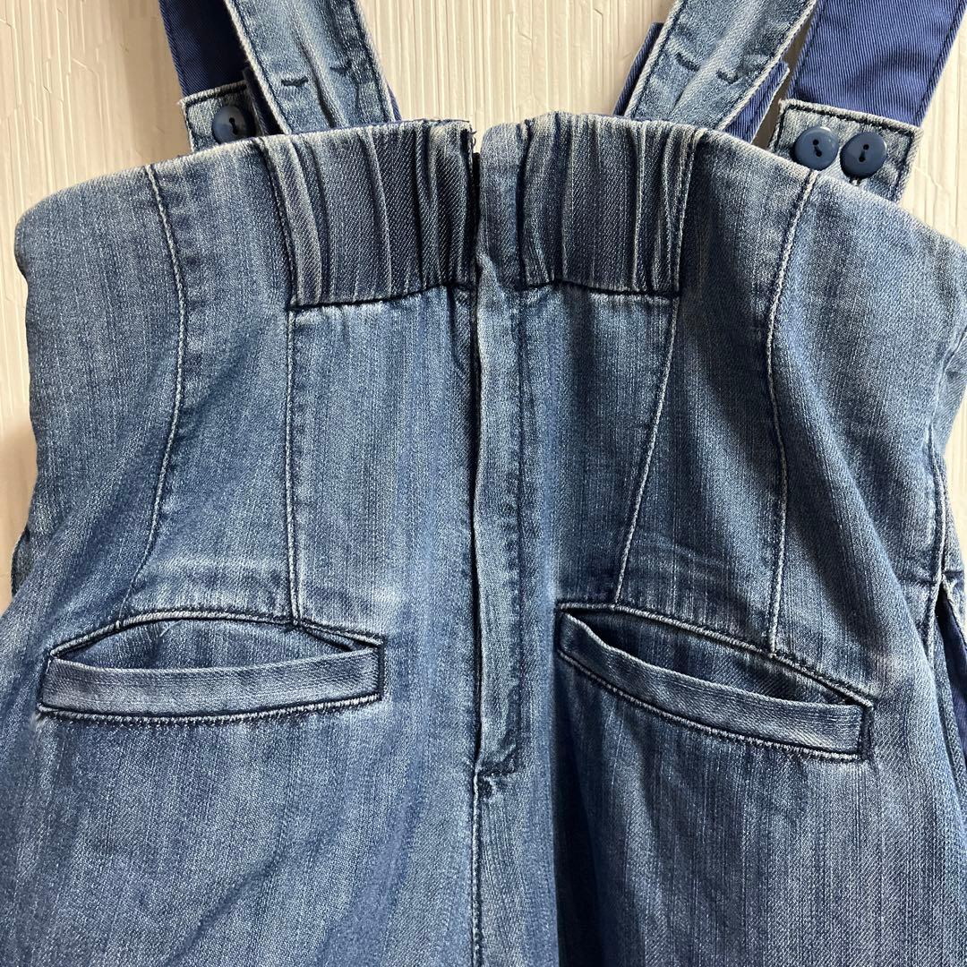 美品　JENNE ジェンヌ　サロペット　サスペンダー　デニムパンツ