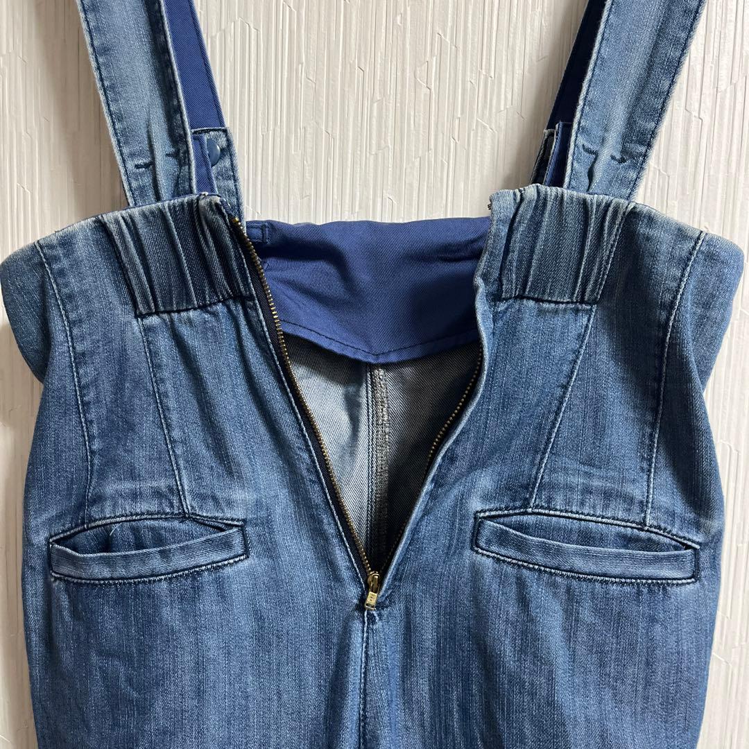 美品　JENNE ジェンヌ　サロペット　サスペンダー　デニムパンツ