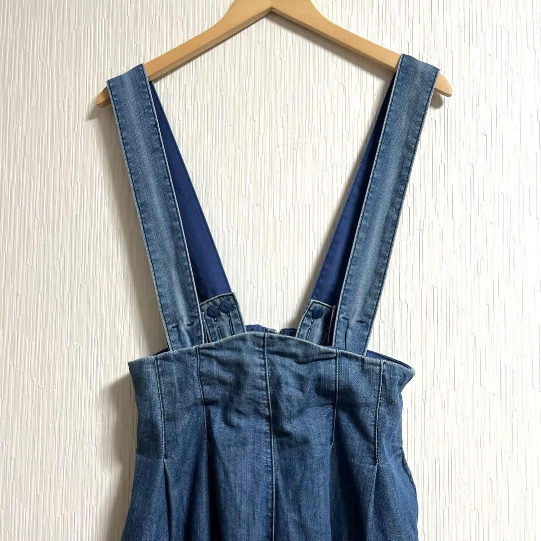 美品　JENNE ジェンヌ　サロペット　サスペンダー　デニムパンツ