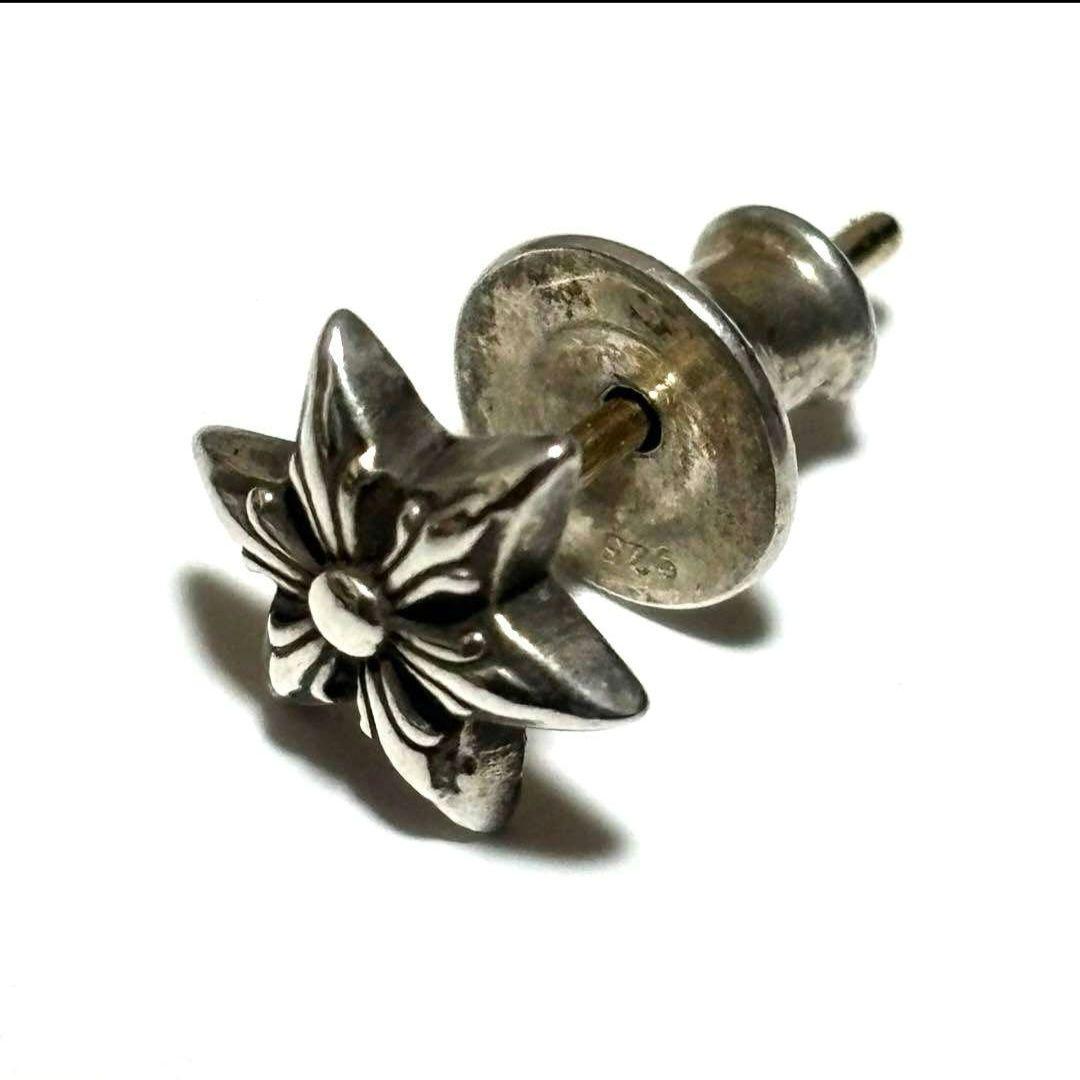 鑑定チャーム付き クロムハーツ スタースタッドピアス