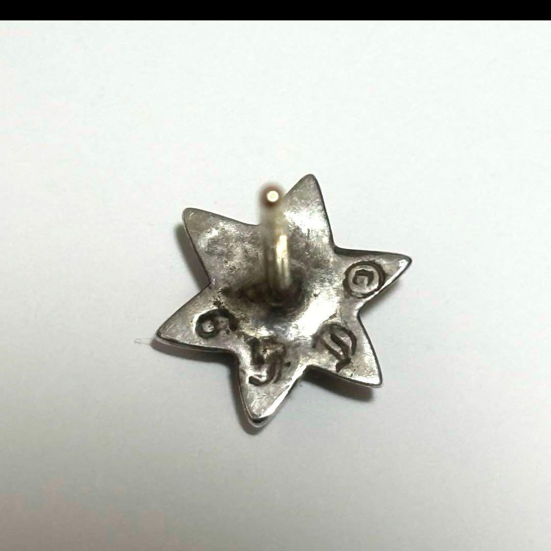 鑑定チャーム付き クロムハーツ スタースタッドピアス