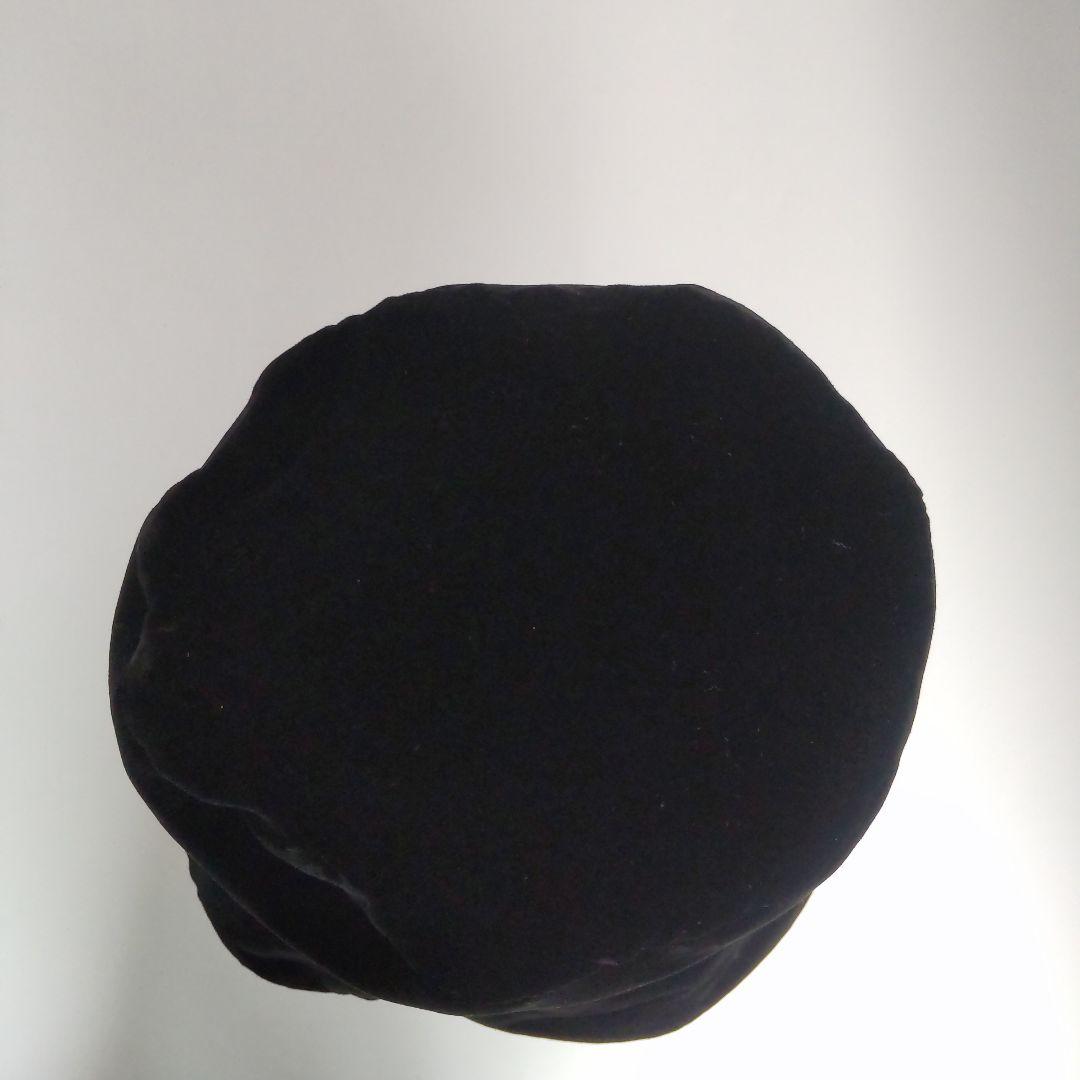 美品 23AW プラダ ゴールド 三角ロゴ ベロア バケットハット ブラック S