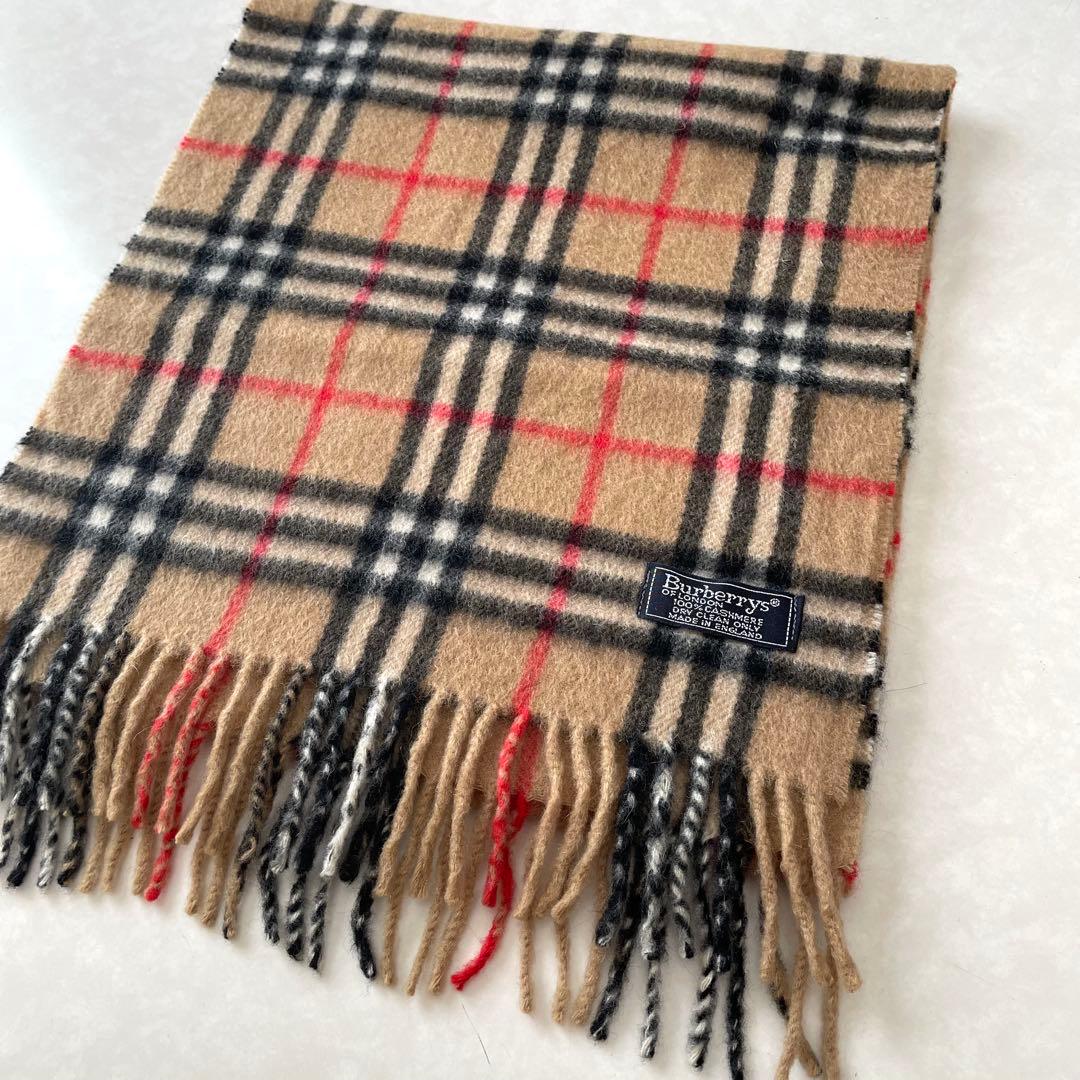 Burberrysバーバリー　マフラー　カシミア100% 男女　ノバチェック