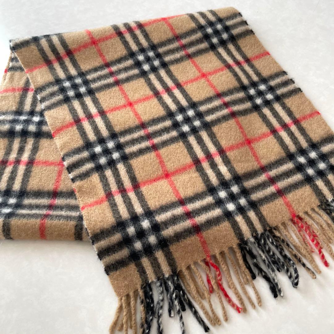 Burberrysバーバリー　マフラー　カシミア100% 男女　ノバチェック