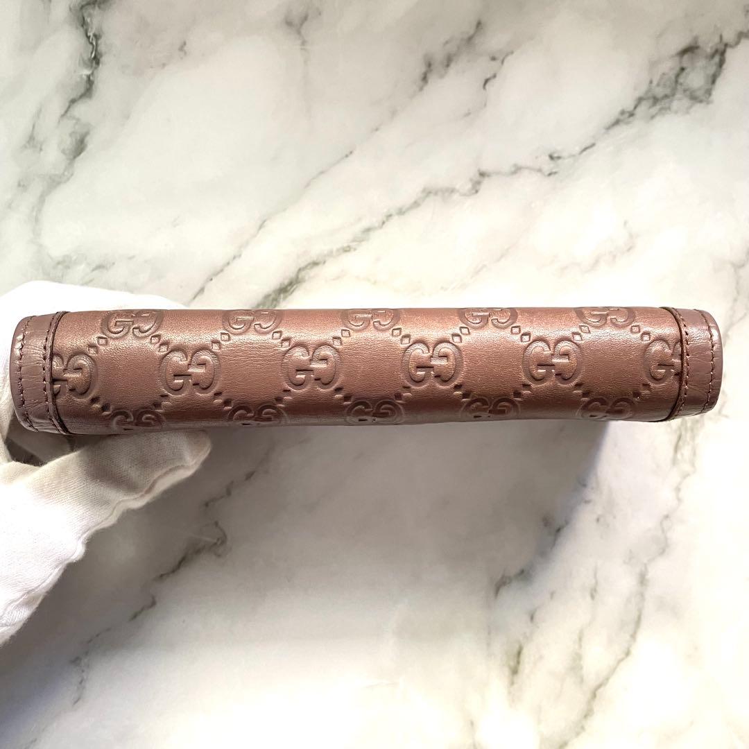 GUCCI グッチ 長財布 シマ インターロッキング ゴールド金具　1010-⑤