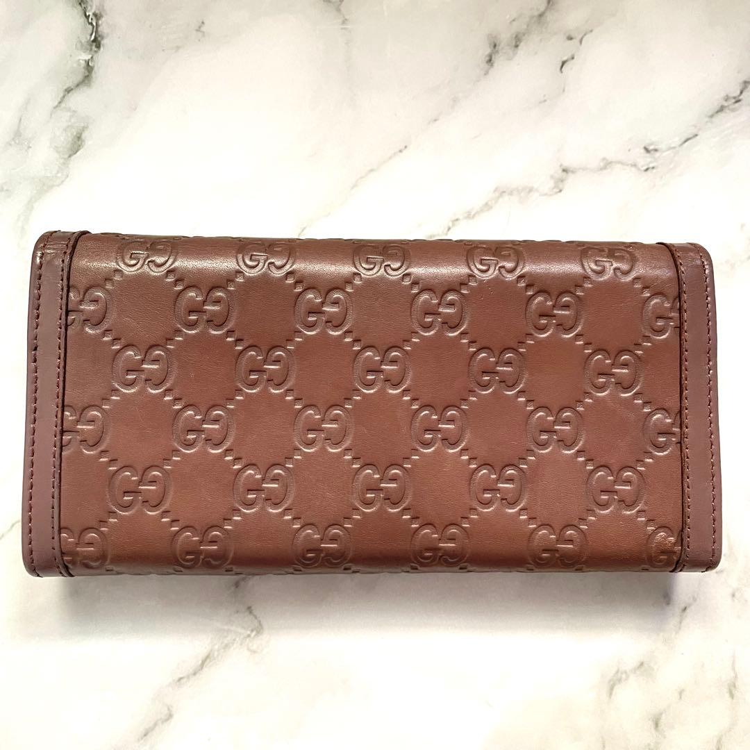 GUCCI グッチ 長財布 シマ インターロッキング ゴールド金具　1010-⑤