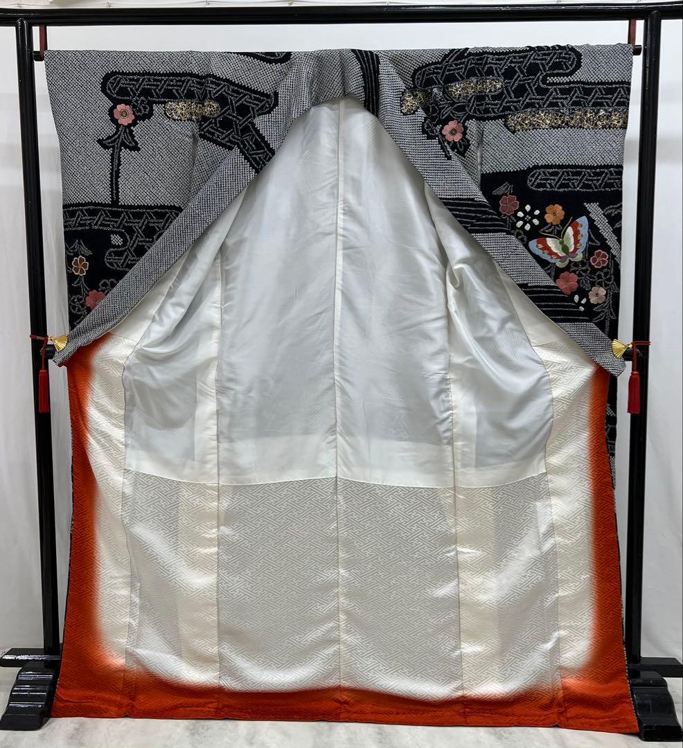 振り袖　フルセット　別誂長襦袢　金彩　成人式　刺繍　総絞り　長尺袋帯　566