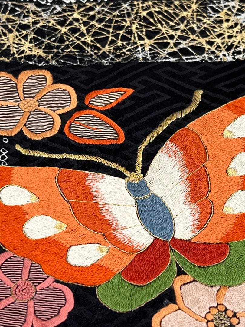 振り袖　フルセット　別誂長襦袢　金彩　成人式　刺繍　総絞り　長尺袋帯　566