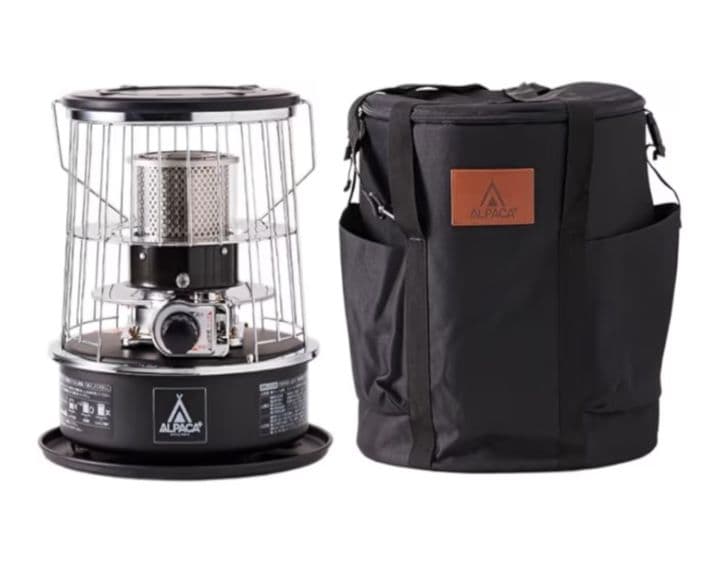 アルパカストーブ TS-77 専用バッグ＋反射板＋五徳付 黒 小型石油ストーブ
