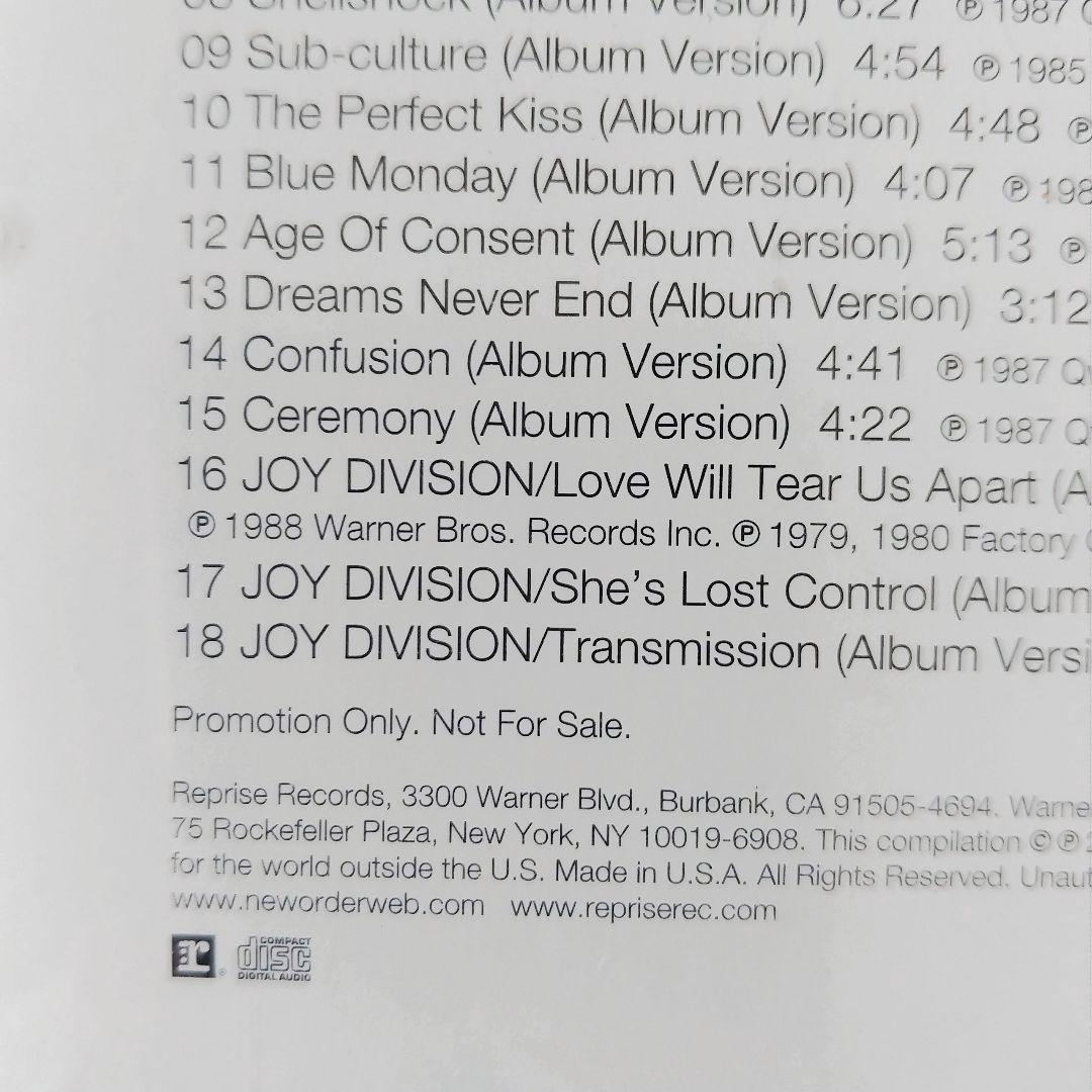 非売品 激レア New Order 20 Years of New Order