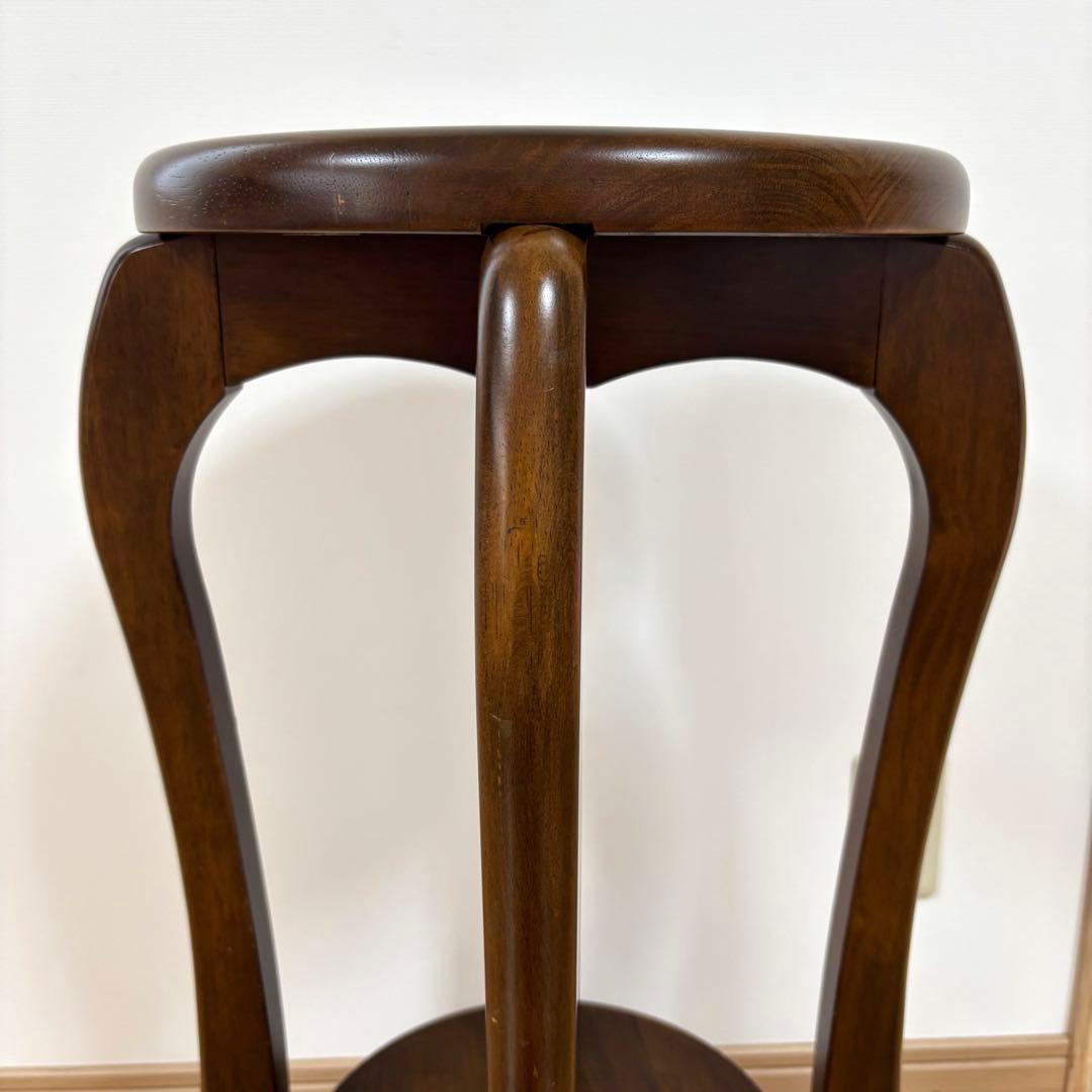 アンティーク 天然木 花台 サイドテーブル コンソールテーブル 飾り台 猫脚