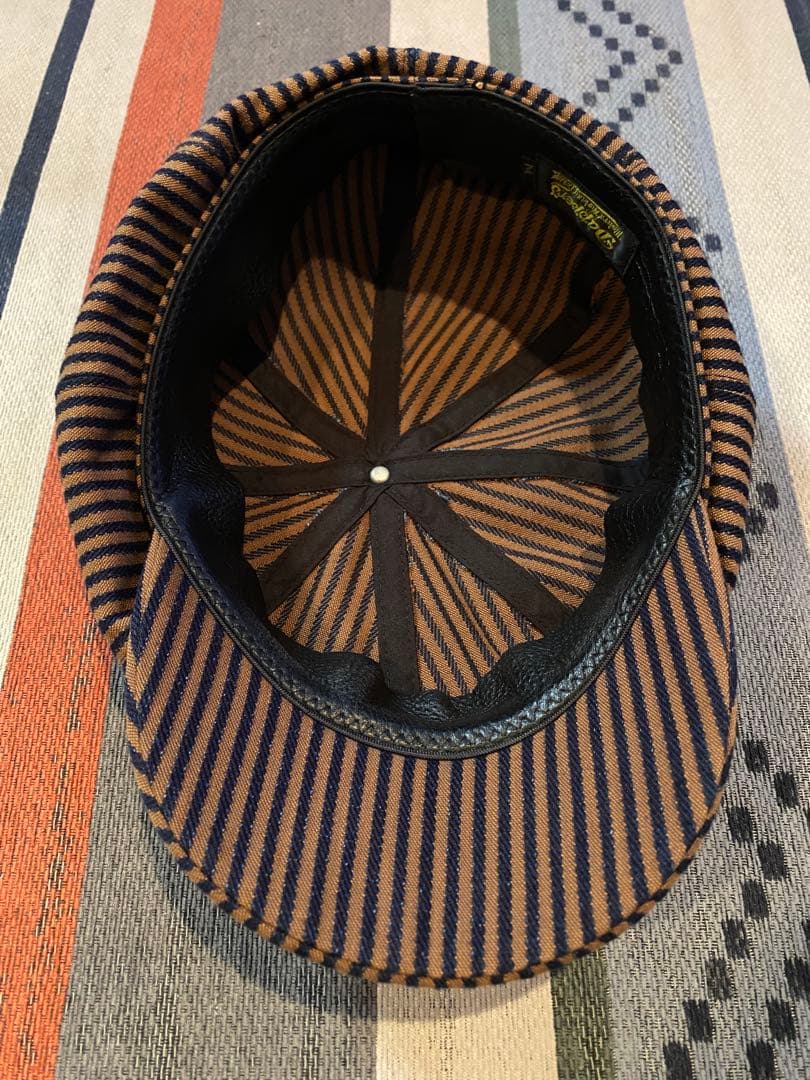 生産終了 入手難 ダッパーズ キャスケット ブラウンヒッコリーストライプ