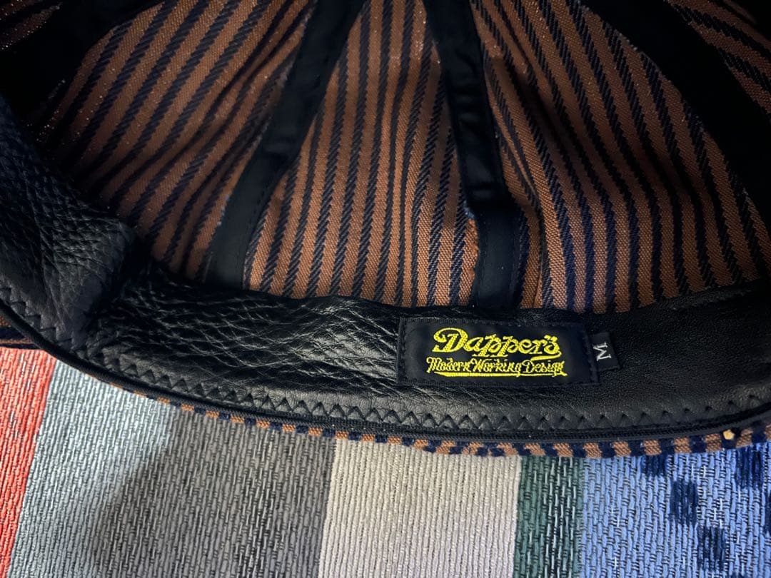 生産終了 入手難 ダッパーズ キャスケット ブラウンヒッコリーストライプ