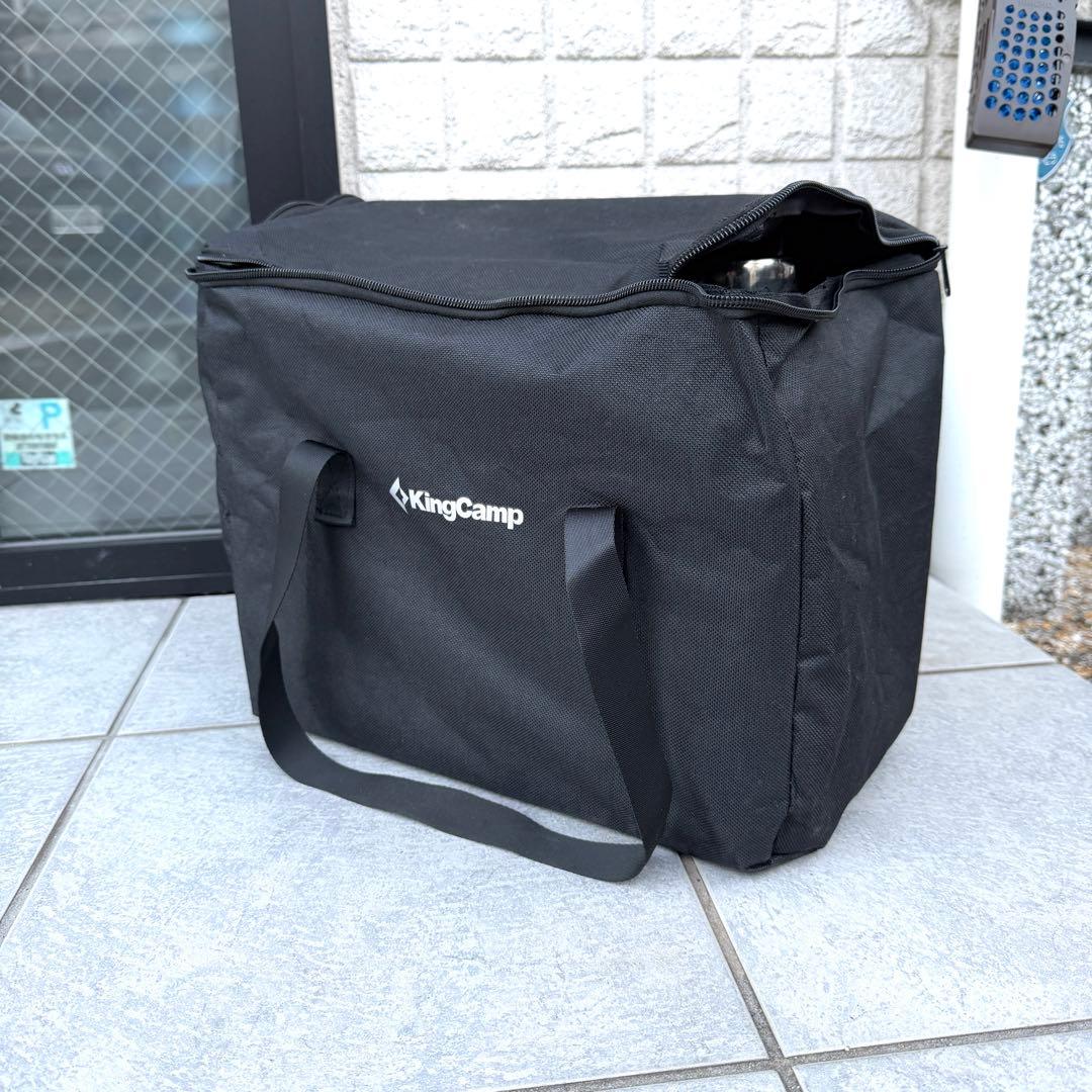 未使用　KINGCAMP キングキャンプ ステンレス製薪ストーブ　収納バッグ付き