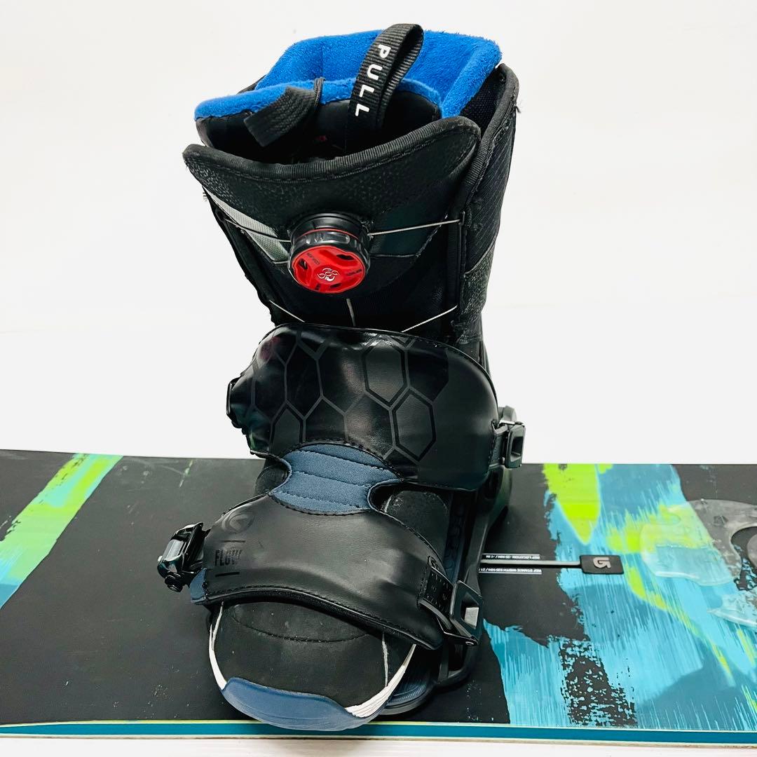 美品　バートン　スノーボード　セット　フロウ　サロモン　スノボ　BOAブーツ