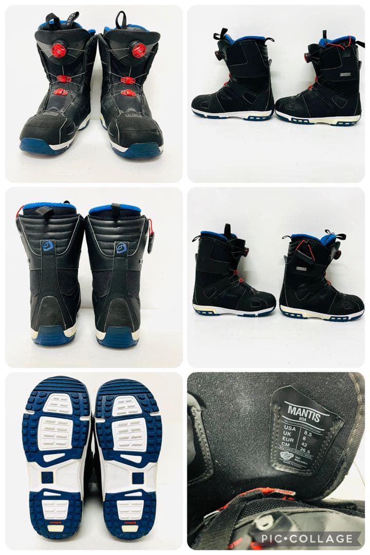 美品　バートン　スノーボード　セット　フロウ　サロモン　スノボ　BOAブーツ