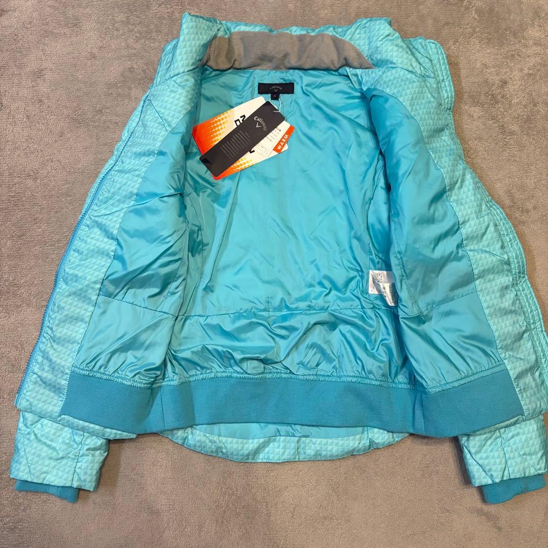 新品✨キャロウェイ ゴルフウェア ダウンジャケット 2way ダウンベスト 青