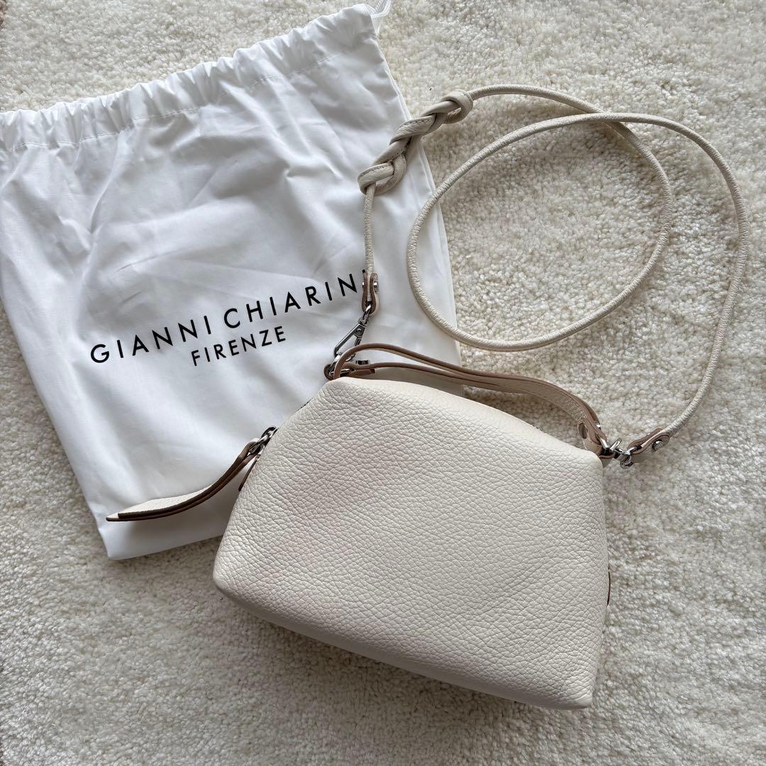 【美品】GIANNICHIARINI ショルダーバッグ アリファ S マーブル