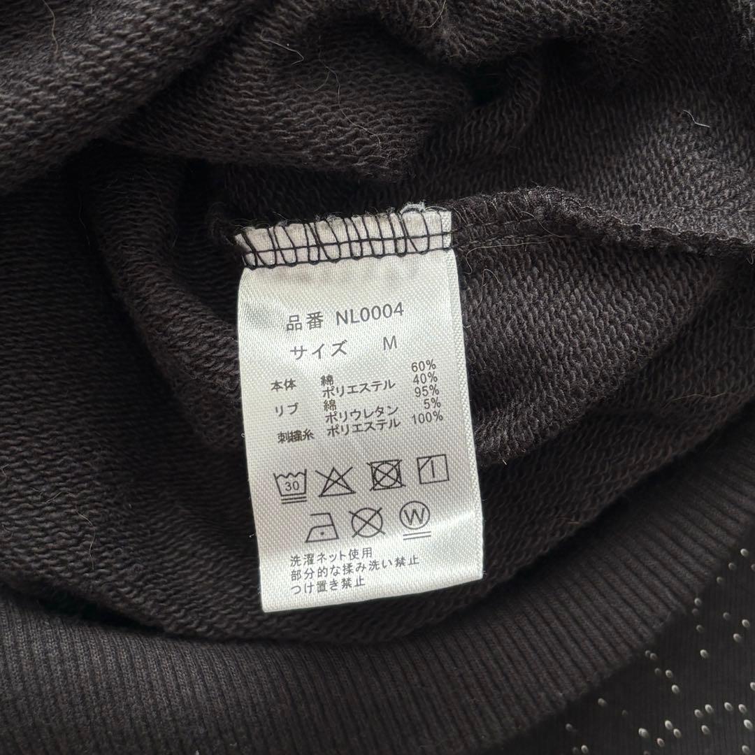 9090 キラキラ ブラック ジップパーカー