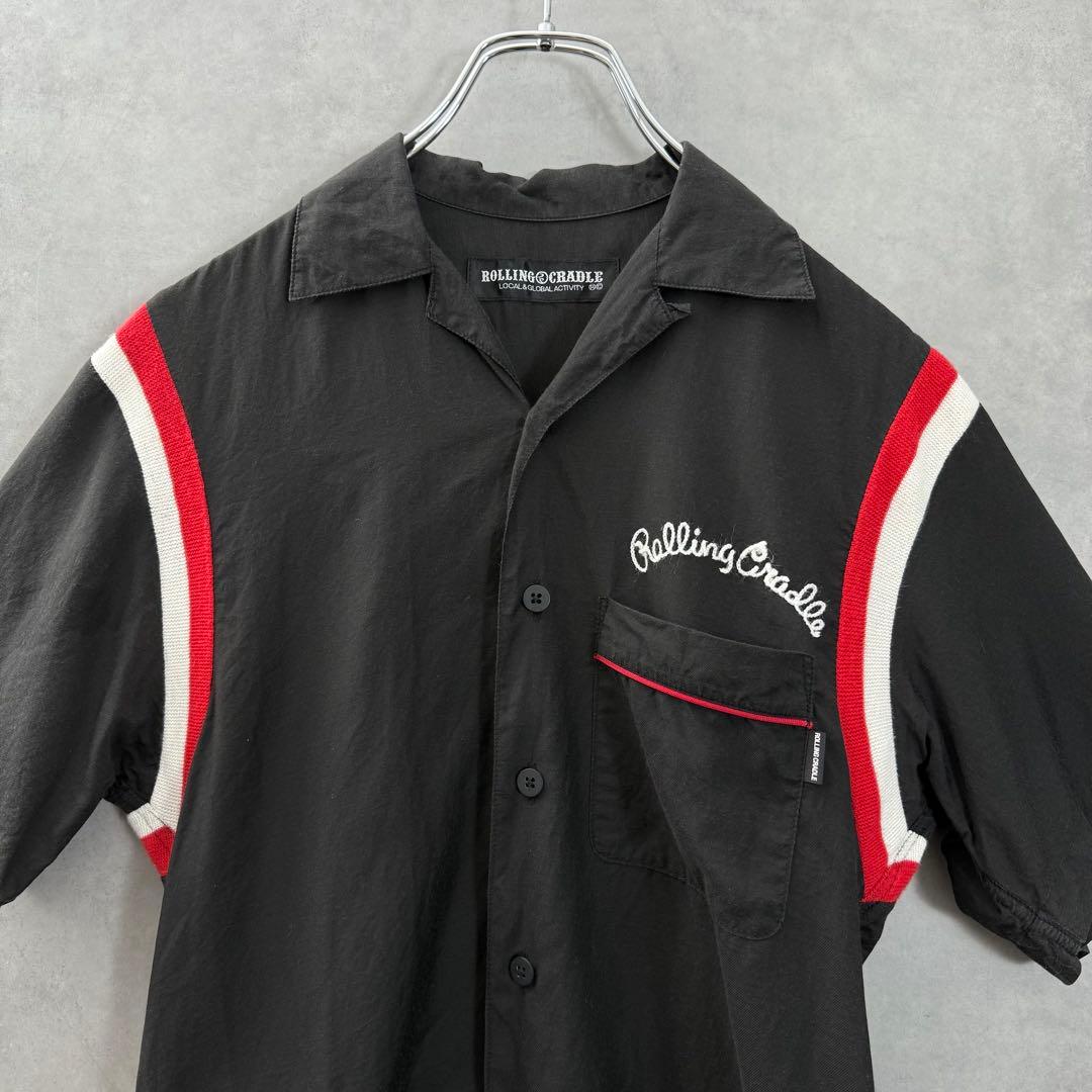 ROLLING CRADLE ローリングクレイドル ボーリングシャツ ブラック
