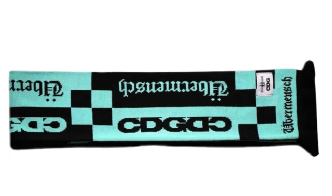 小物 CDG x G-DRAGON Checkered Stole MintBlack