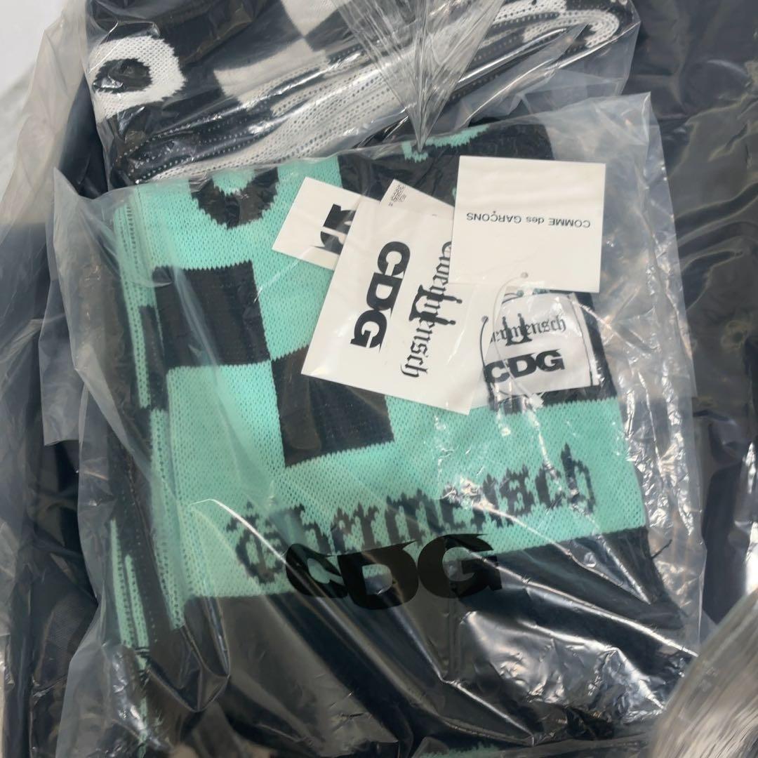 小物 CDG x G-DRAGON Checkered Stole MintBlack
