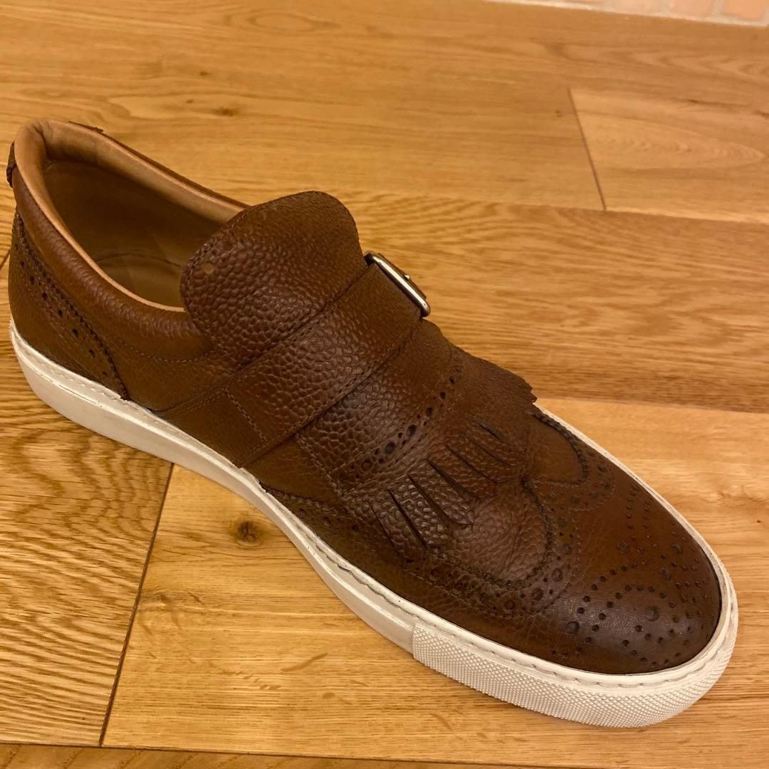 HENDERSON ウイングチップタッセル付スリッポンスニーカー 41 26cm