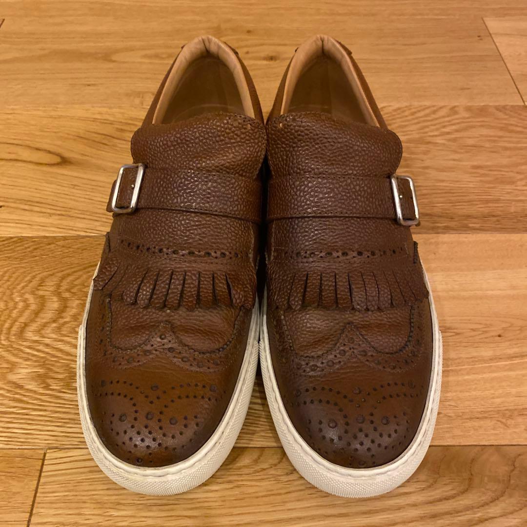 HENDERSON ウイングチップタッセル付スリッポンスニーカー 41 26cm