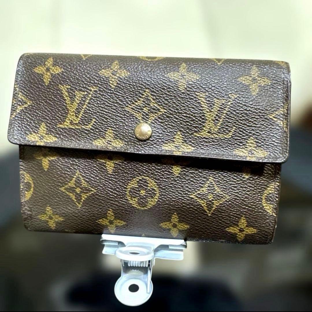 ⑤☆優良品/Ⓜ️サイズ♪ポルトトレゾールエテュイパピエ ☆三つ折り 財布