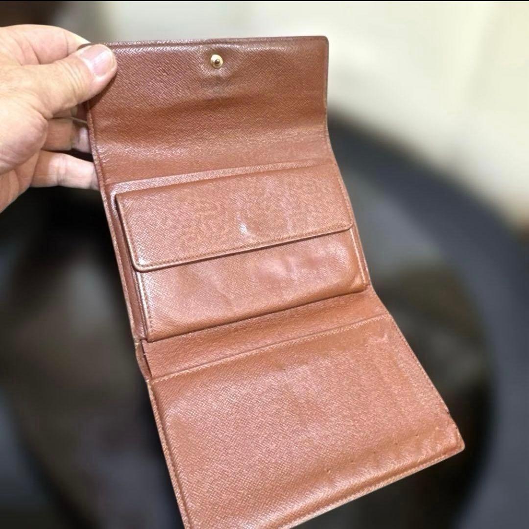 ⑤☆優良品/Ⓜ️サイズ♪ポルトトレゾールエテュイパピエ ☆三つ折り 財布