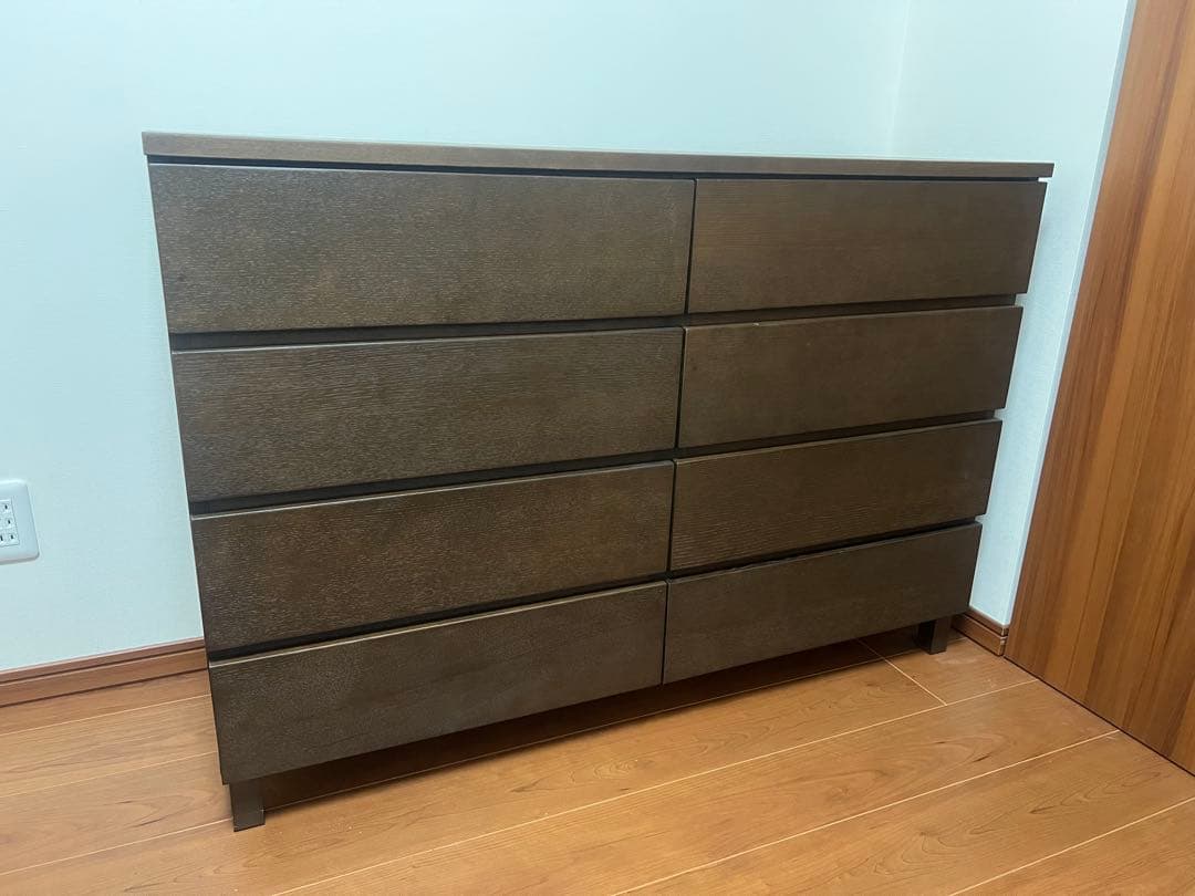 【配送料込】無印良品　ダークブラウン 4段　チェスト