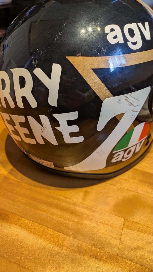 希少当時物レプリカ Arai agv バリーシーン ヘルメット バッグ付属