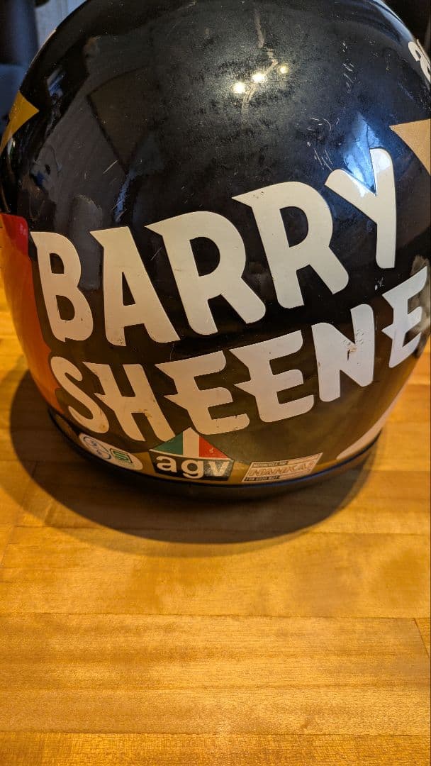 希少当時物レプリカ Arai agv バリーシーン ヘルメット バッグ付属