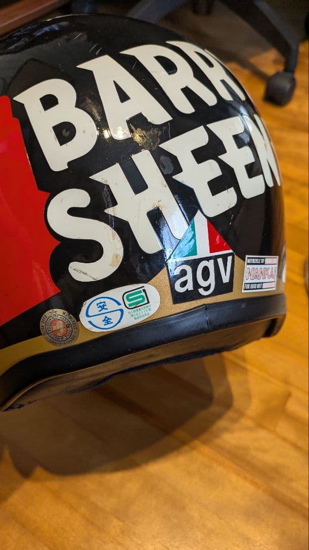 希少当時物レプリカ Arai agv バリーシーン ヘルメット バッグ付属