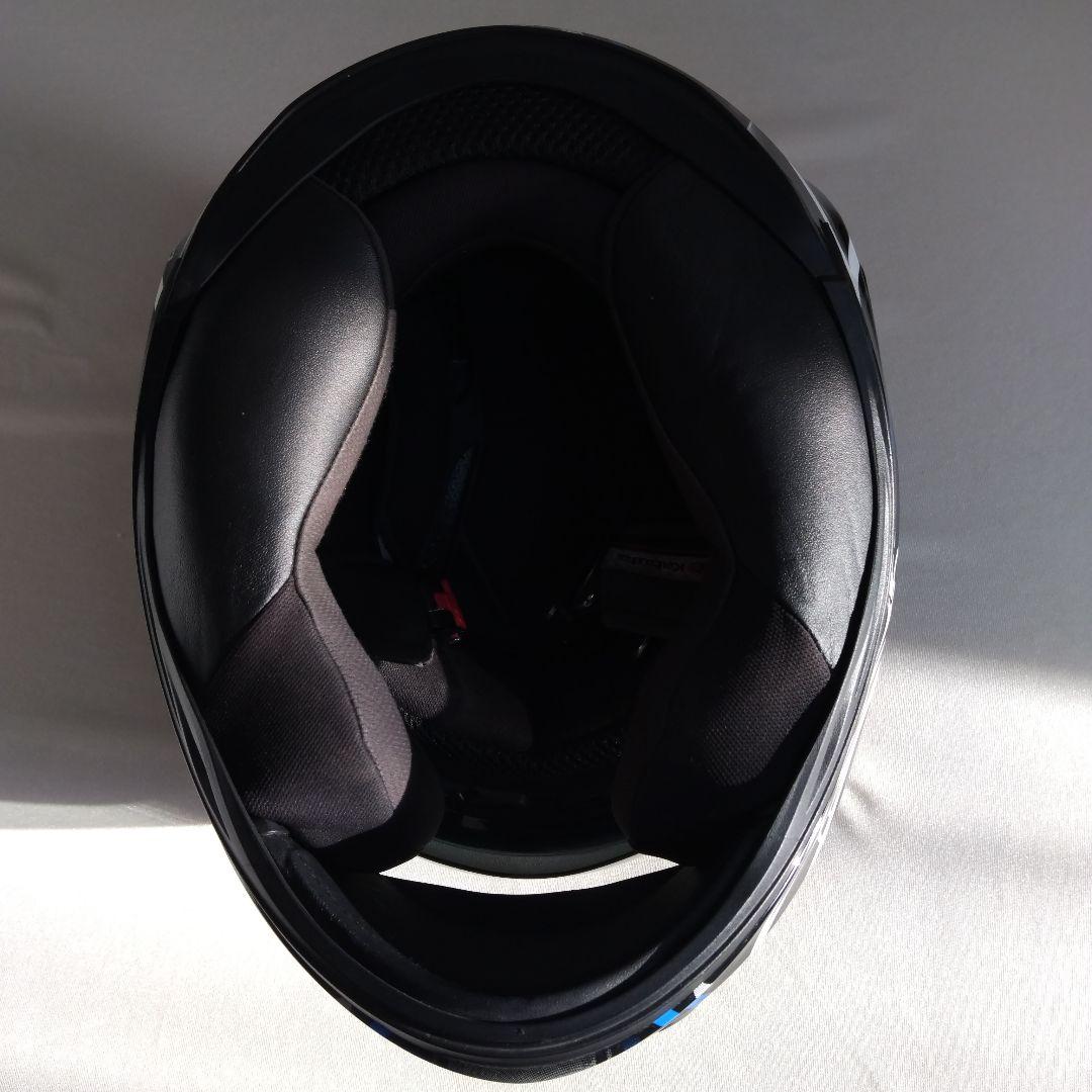 オージーケーカブト カムイ3JAGブラックブルー Sサイズ❰美品❱インカム付き