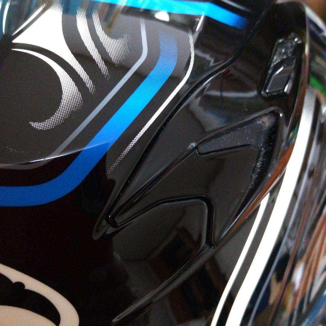 オージーケーカブト カムイ3JAGブラックブルー Sサイズ❰美品❱インカム付き