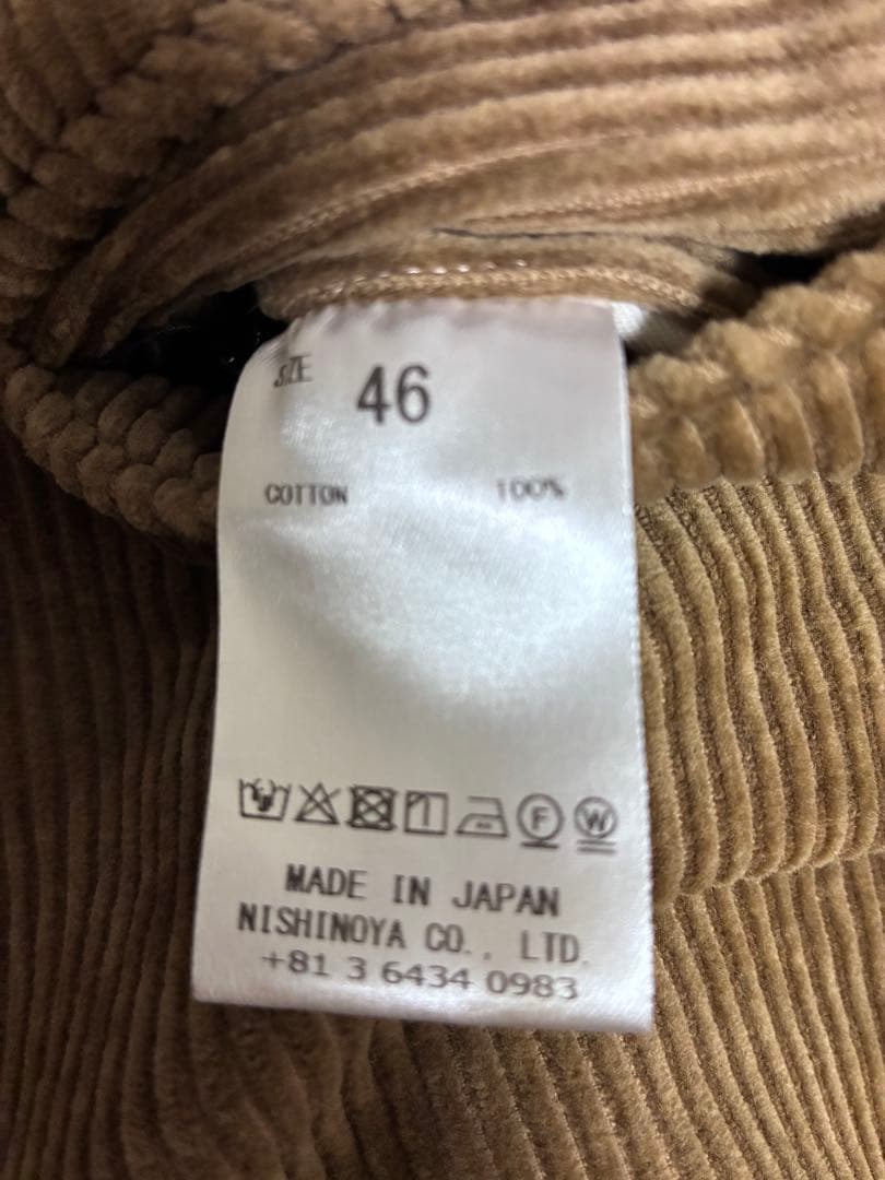 新品同様、NEAT、ニート、コーデュロイ、ワイド、46、ヘリル、コモリ