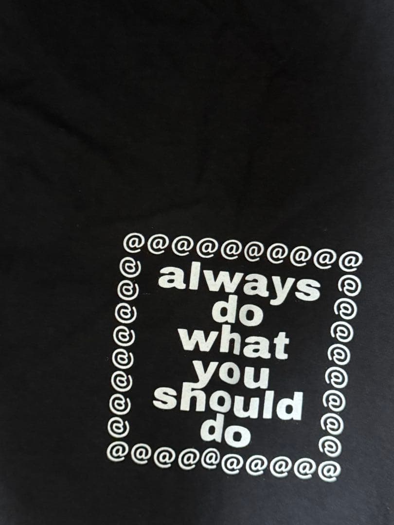 always do what you should do tシャツ fti