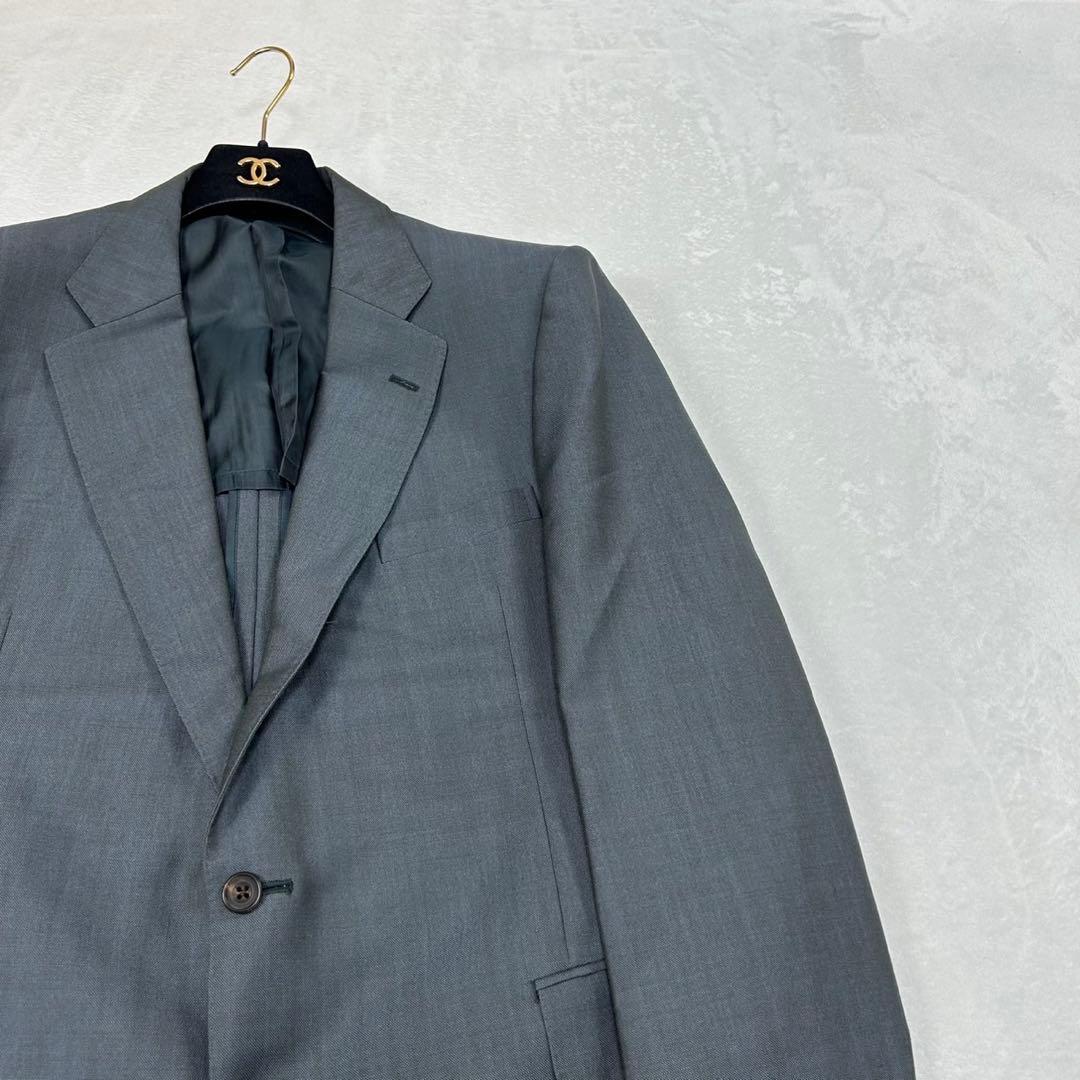 ヤ*コ様 I108 XL バーバリー モヘヤ混 シングル スーツ上下 メンズ