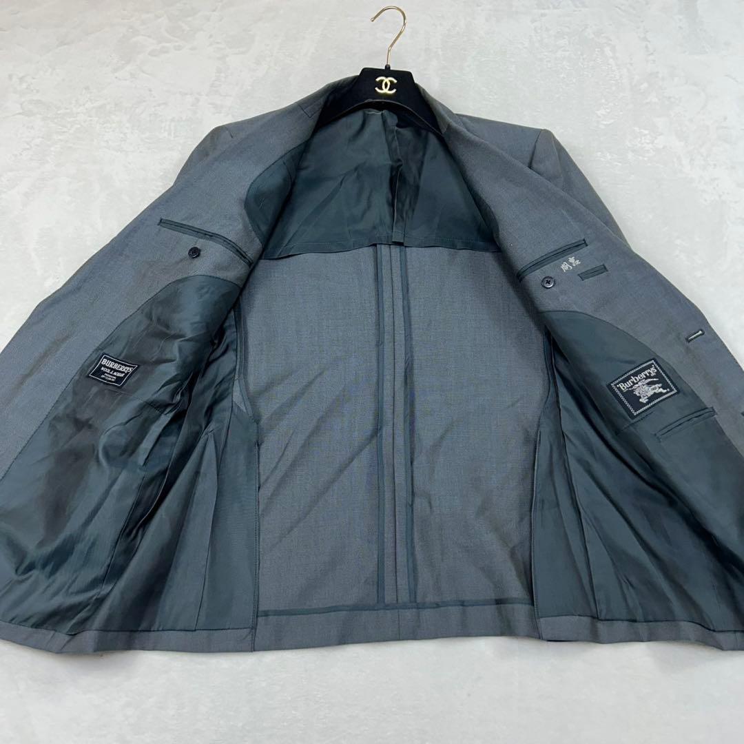 ヤ*コ様 I108 XL バーバリー モヘヤ混 シングル スーツ上下 メンズ