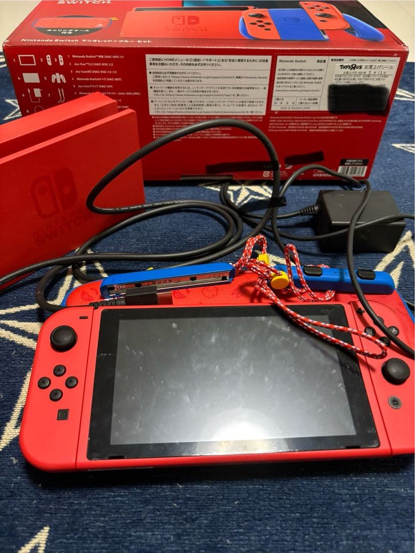 【美品】Nintendo Switchマリオレッド×ブルーセット