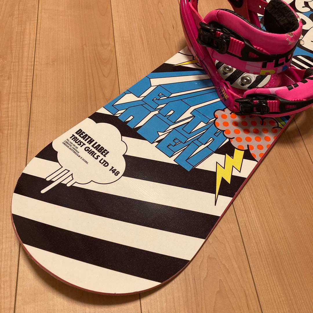 デスレーベル トラストガール LTD 148cm スノーボードセット FLUX