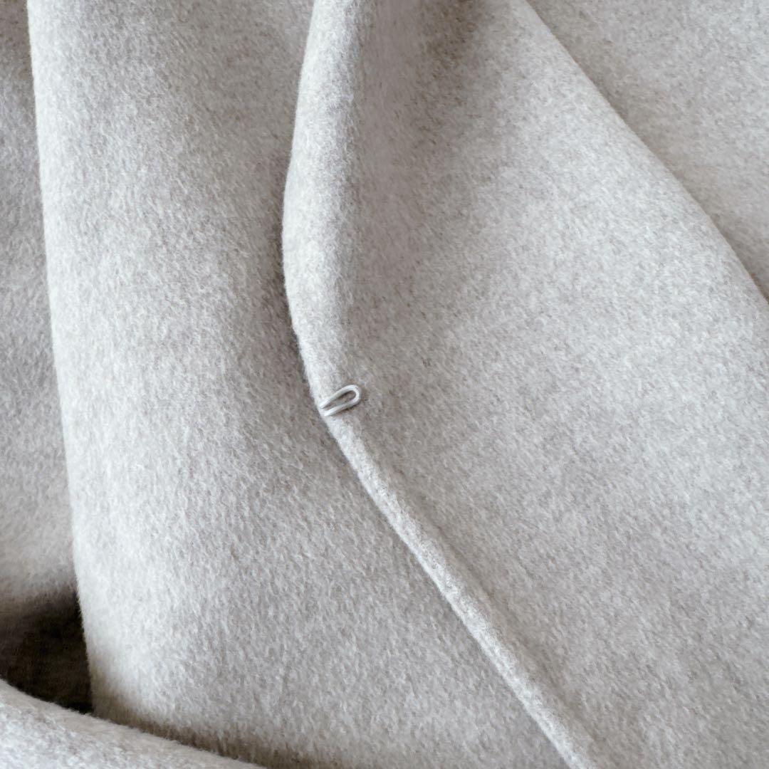 完売品✨美品✨NOBLEノーブルSuper160sリバーフーディーコート 36