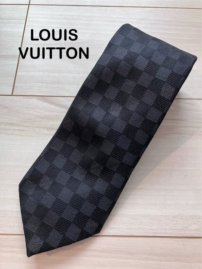 LOUIS VUITTON ダミエ柄ネクタイ