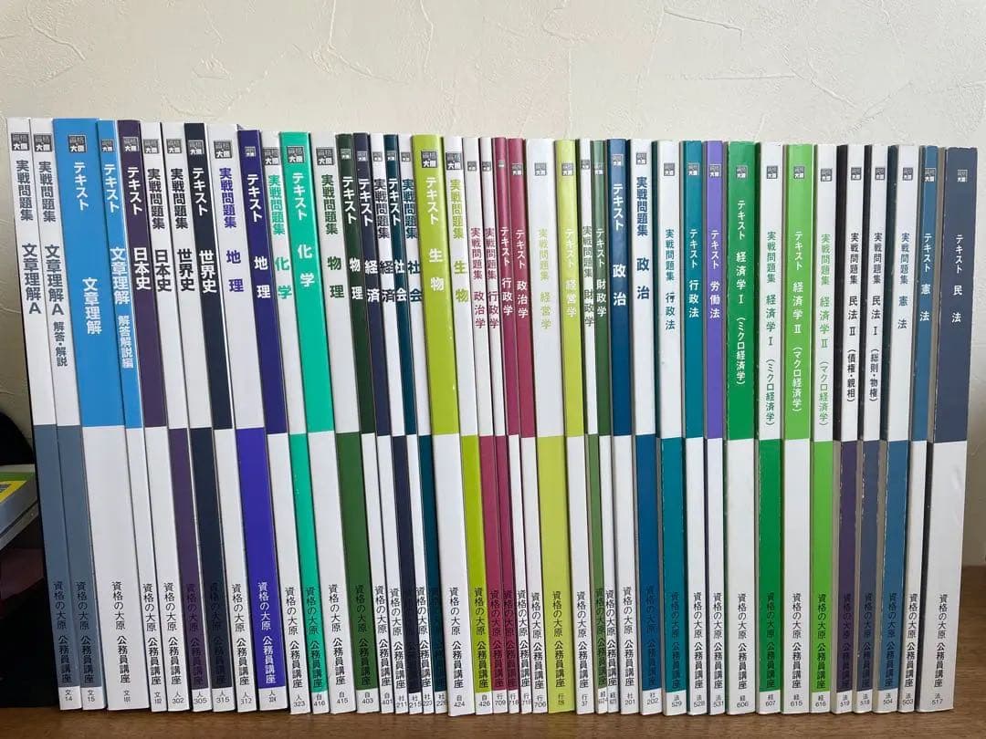 資格の大原　公務員試験　対策　テキスト&問題集