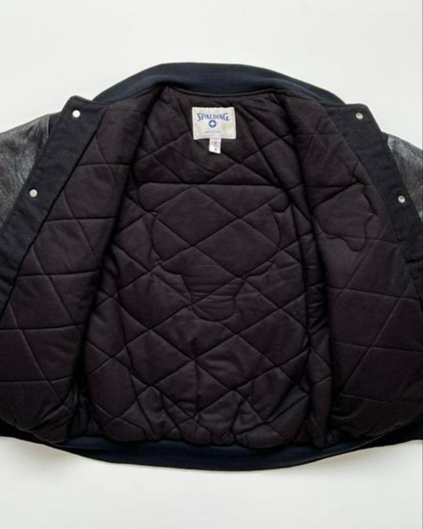 80s USA製 ブルズ 袖革 スタジャン レザー スタジアムジャケット 90s