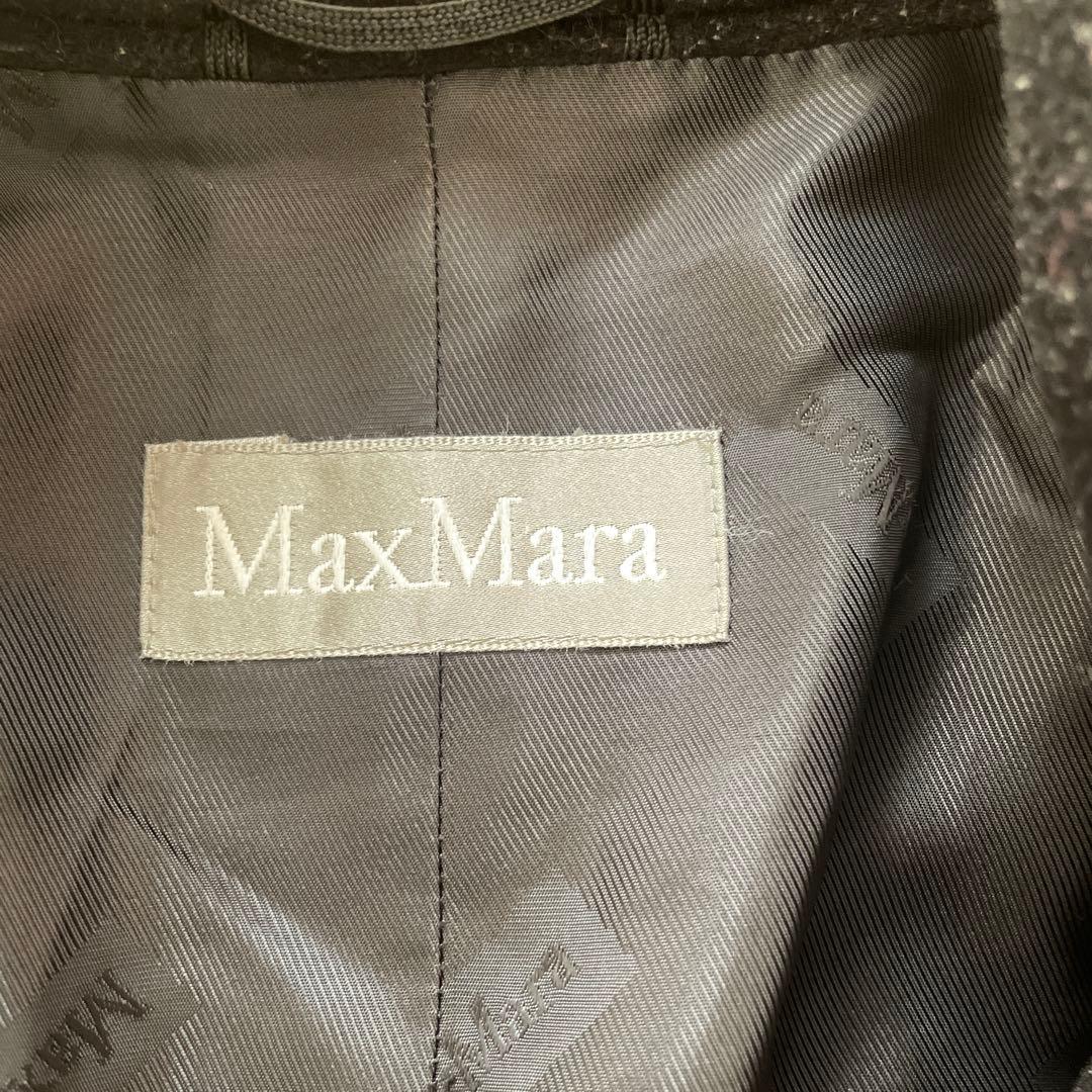 【大きいサイズ】マッスマーラ ウール コート サイズ44 XXL 黒