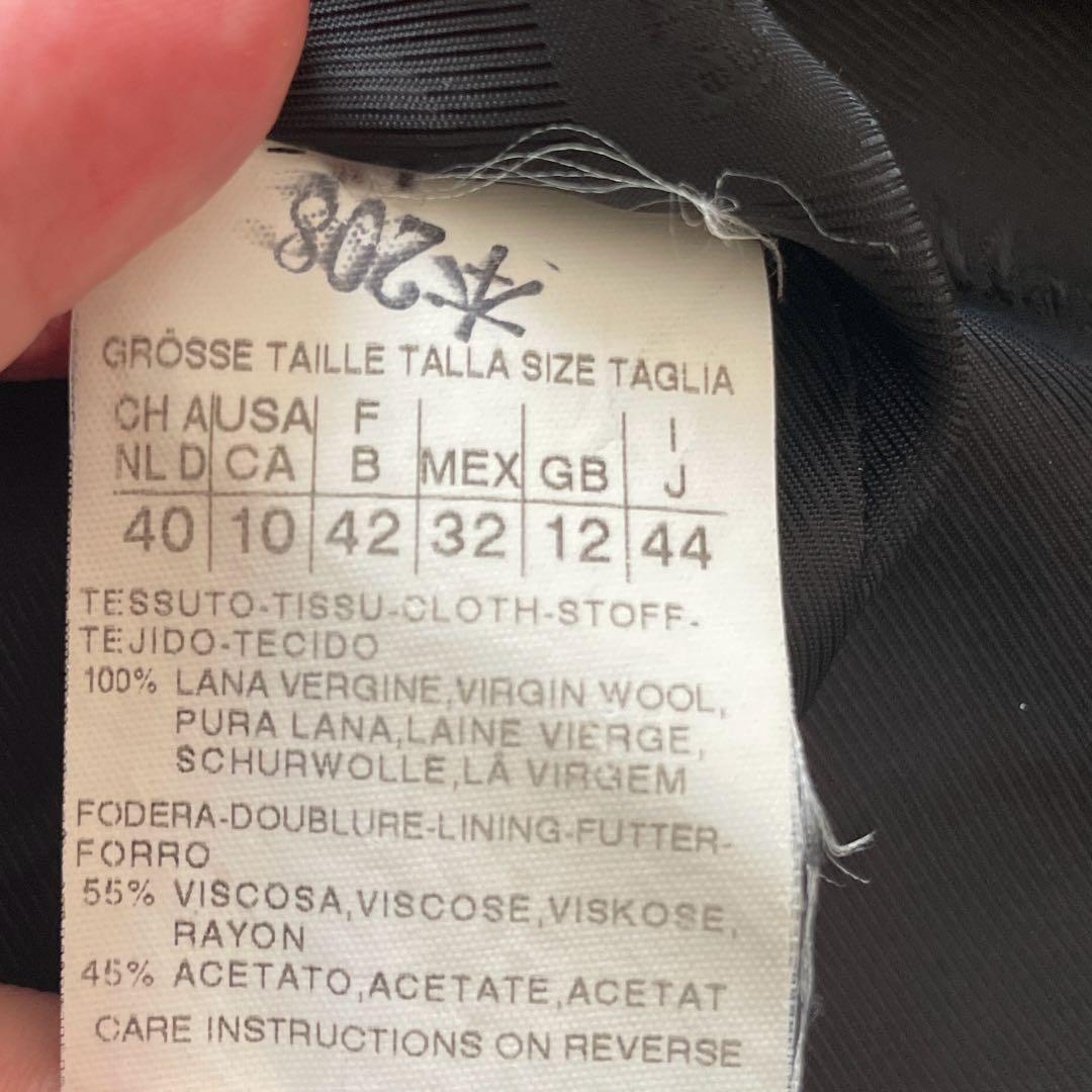 【大きいサイズ】マッスマーラ ウール コート サイズ44 XXL 黒