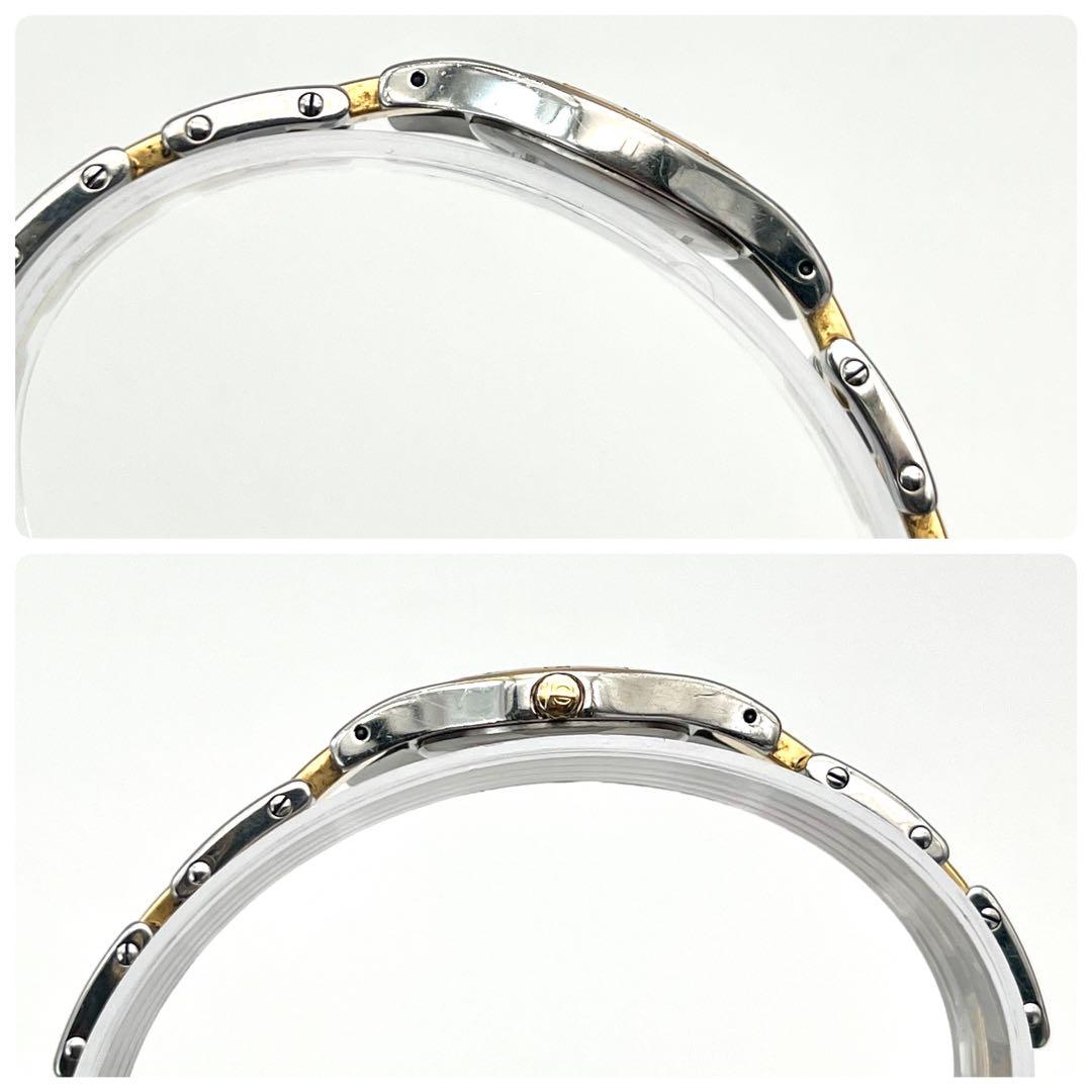 ボーム&メルシー　リネア　ゴールド　コンビ　金文字盤　トノー　腕時計　クォーツ