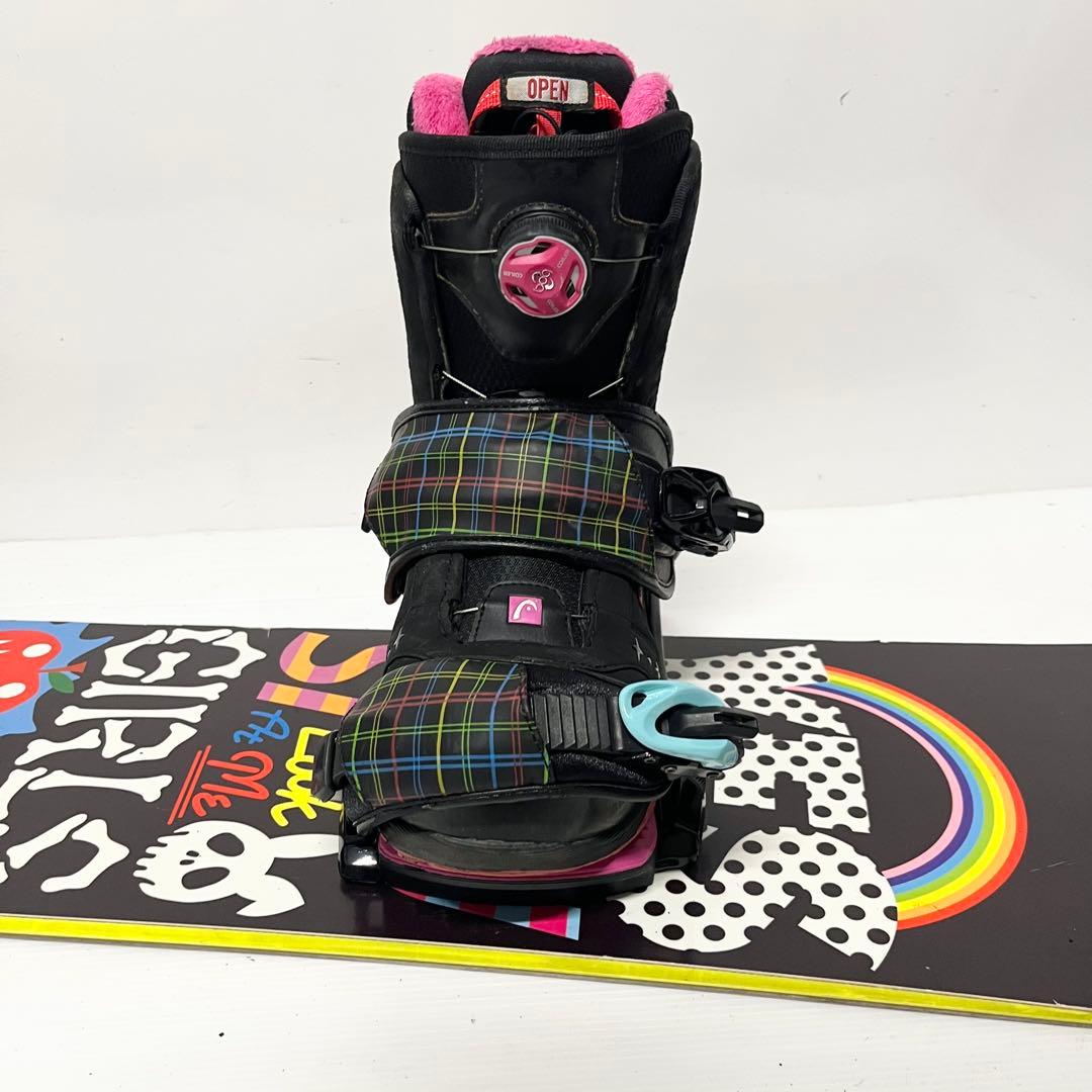 板のみ　レディース　DEATH LAVEL スノーボード　head スノボセット